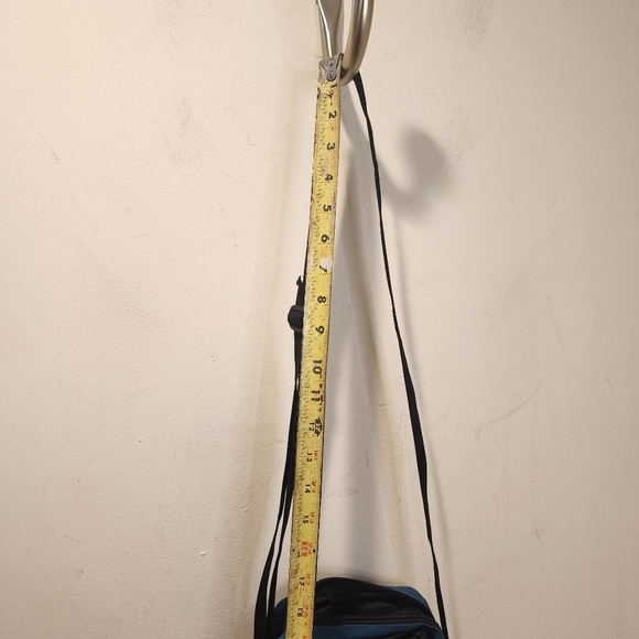 Eddie Bauer Compact Blue Crossbody Bag with Black Strap - Picture 14 of 16